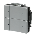 Solo 4gang Twisted Pair Wiring aluminium silver - Platform 63