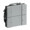 Solo 4gang Twisted Pair Wiring aluminium silver - Platform 63