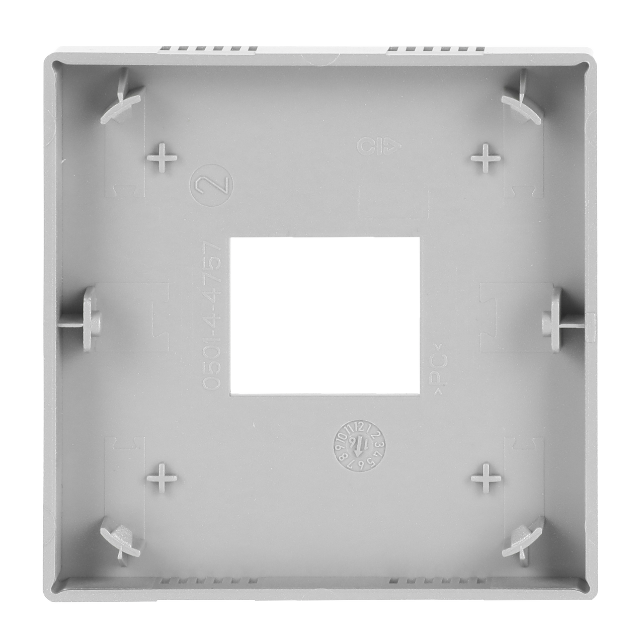 Cover plate Symbols "up, down, ECO, menu" 2gang aluminium silver - Platform 63 – Immagine 2 di 4