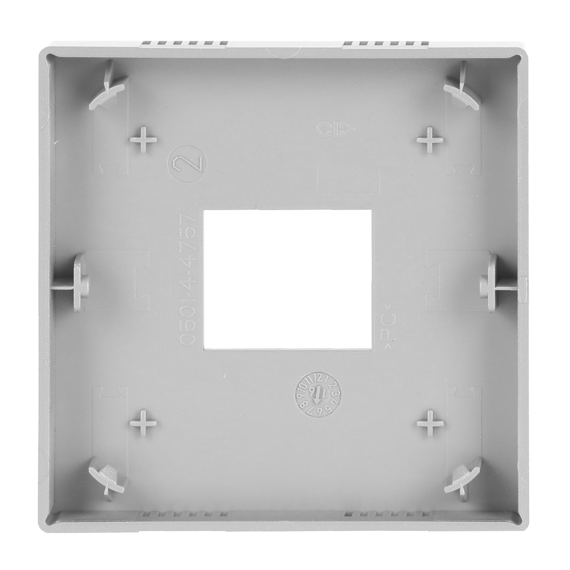 Cover plate Symbols "up, down, ECO, menu" 2gang aluminium silver - Platform 63 – Immagine 2 di 4