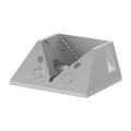 MasterLINE Ceiling/Corner Adapter silver metallic