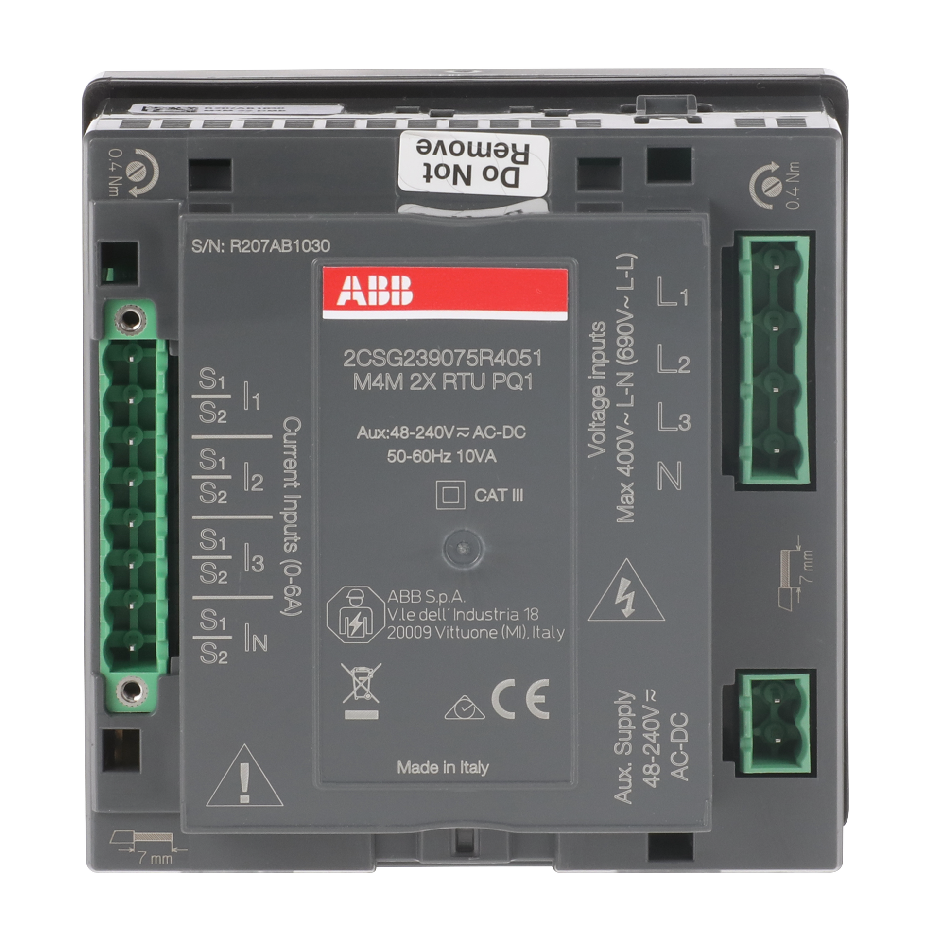 M4M 2X MODBUS PQ1 Network analyzer