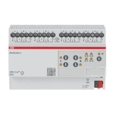 JRA/S8.230.5.2 Blind/Roller Shutter Act, Travel Det, 8-f, 230 V AC, Man Op, MDRC