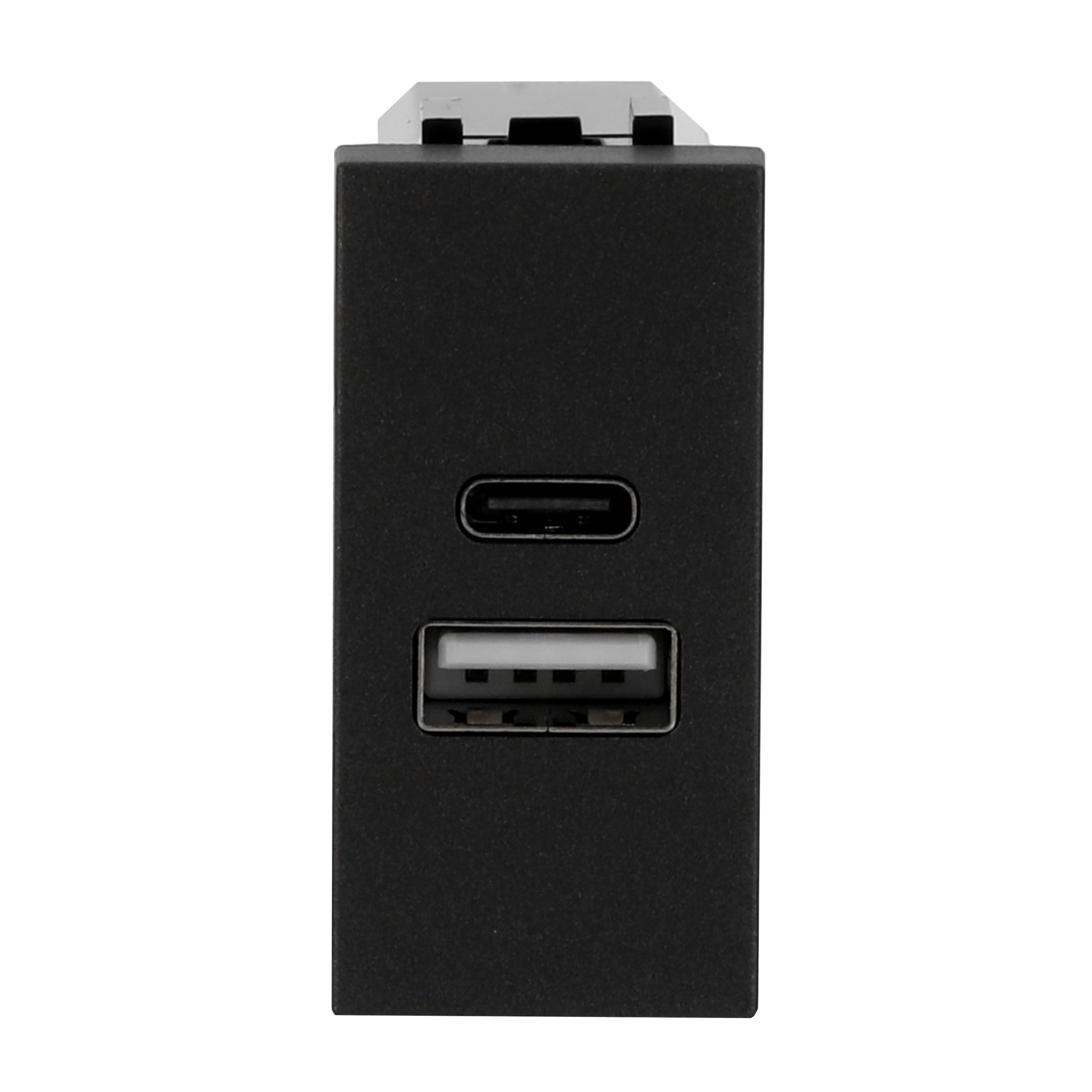 Caricatore USB Breakout cable with USB A/C Antracite - Zenit