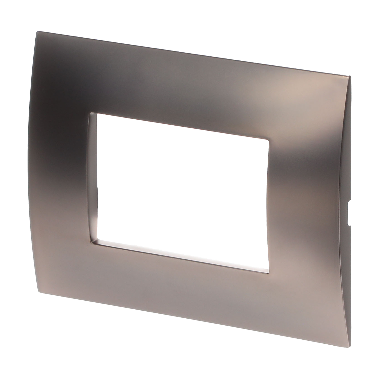 Placche metallizzate 3Moduli 1-gang Bronzo - Chiara – Immagine 3 di 3