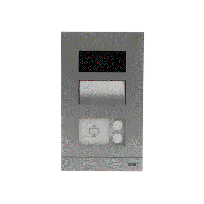 PE mini 2P incasso RFID RFID, 2 button(s), Argento