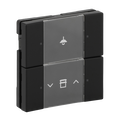 HVAC/CO2-device 4gang black matt - Platform 63