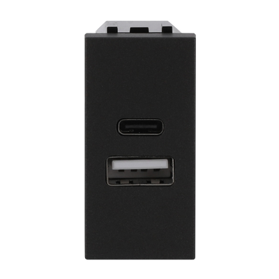 Caricatore USB Breakout cable with USB A/C Antracite - Zenit
