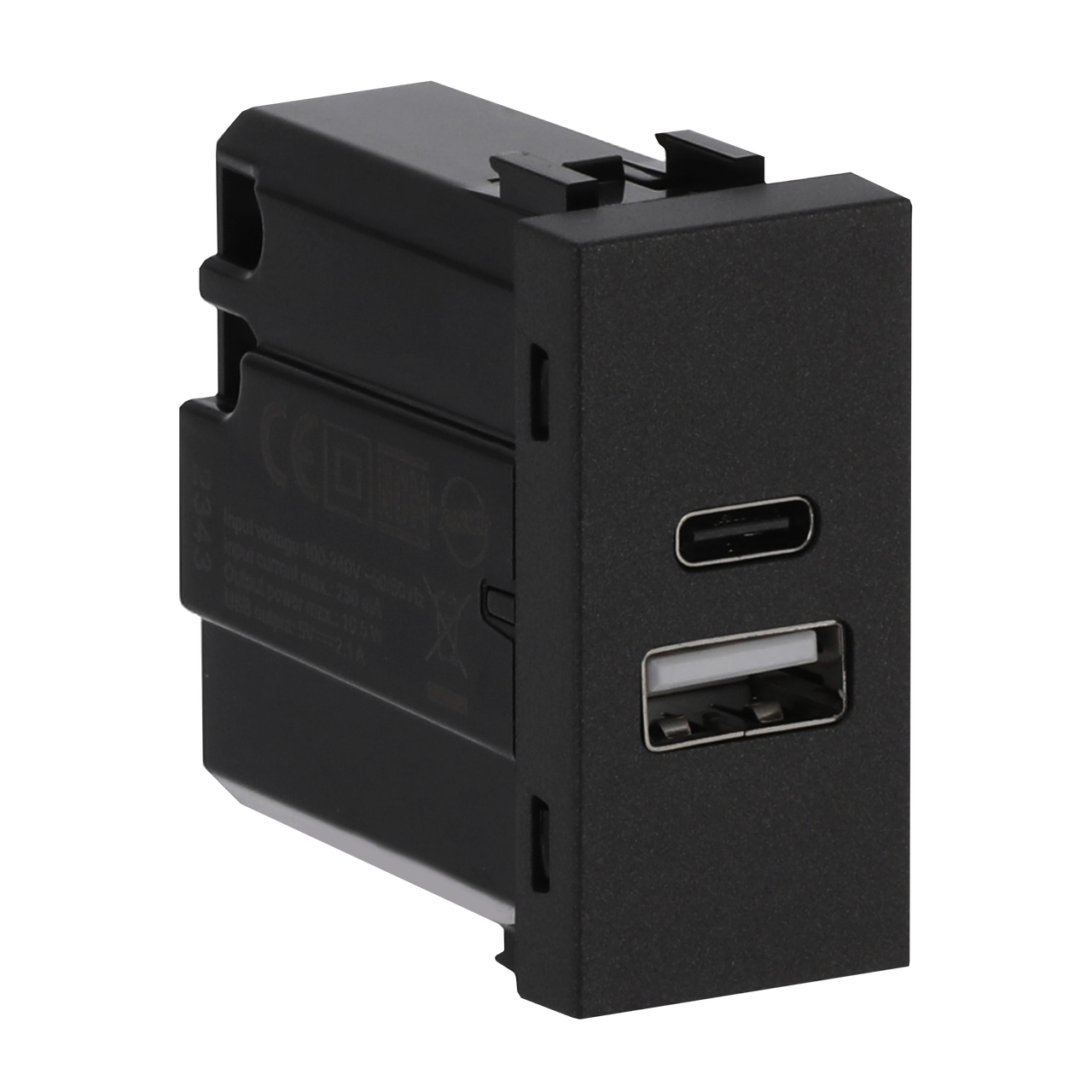 Caricatore USB Breakout cable with USB A/C Antracite - Zenit – Immagine 2 di 3
