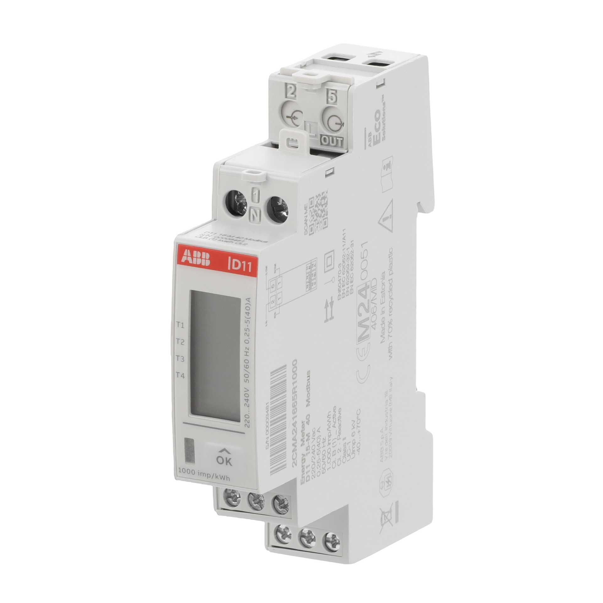 Energy meter '15', Modbus RTU, 1-phase, 40 A – Immagine 3 di 3