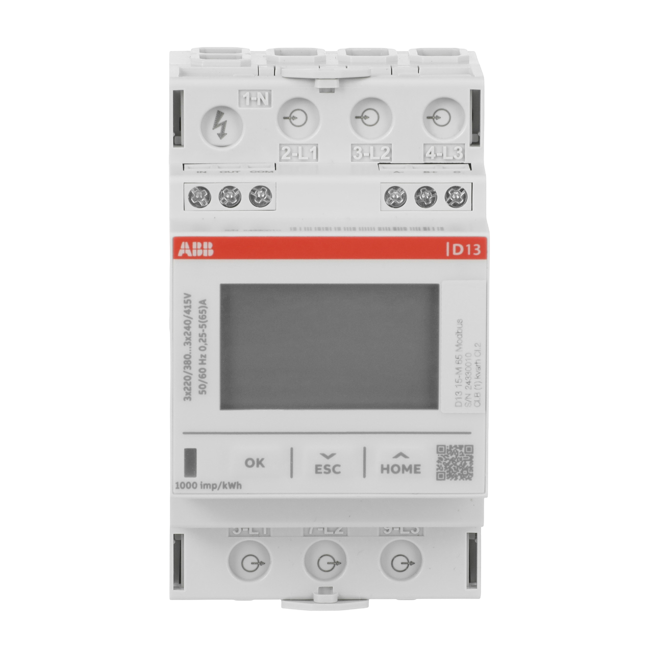 Energy meter '15', Modbus RTU, 3-phase, 65 A