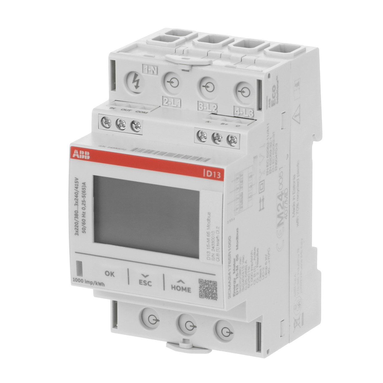 Energy meter '15', Modbus RTU, 3-phase, 65 A – Immagine 3 di 3