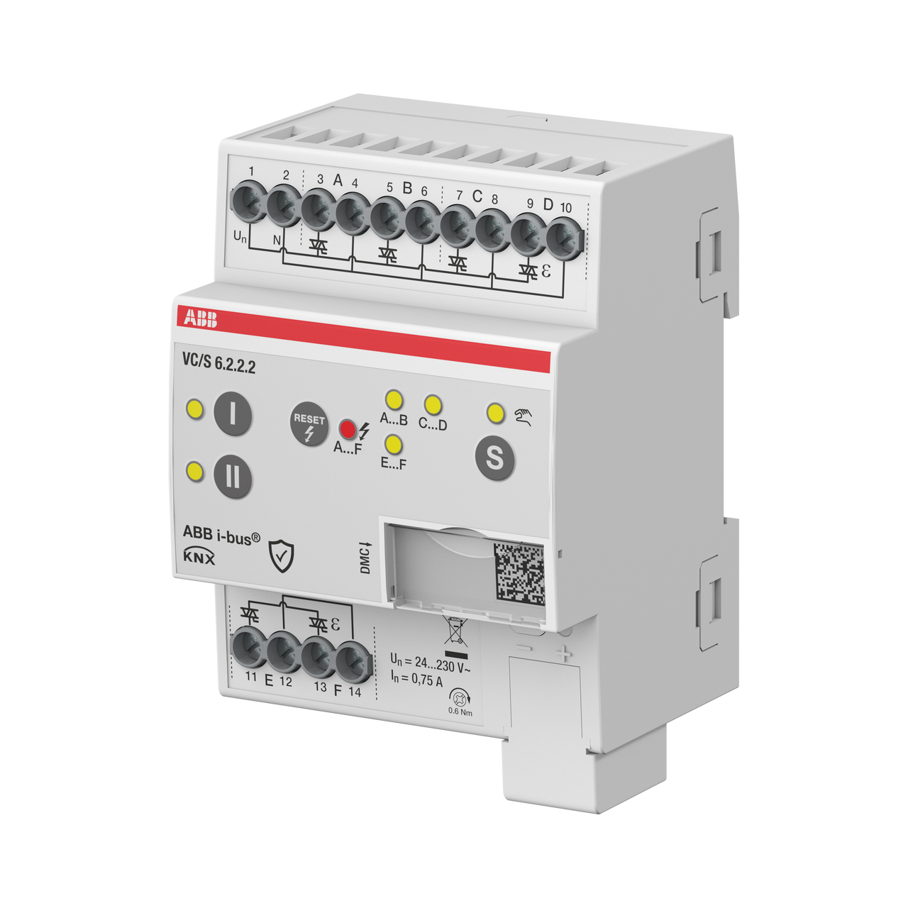 VC/S6.2.2.2 Valve Drive Controller, 6-fold, Manual Operation, MDRC