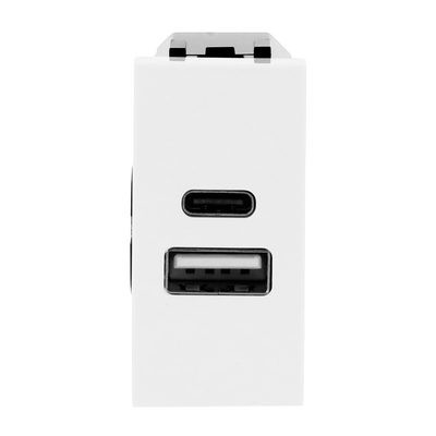 Caricatore USB Breakout cable with USB A/C Bianco - Zenit