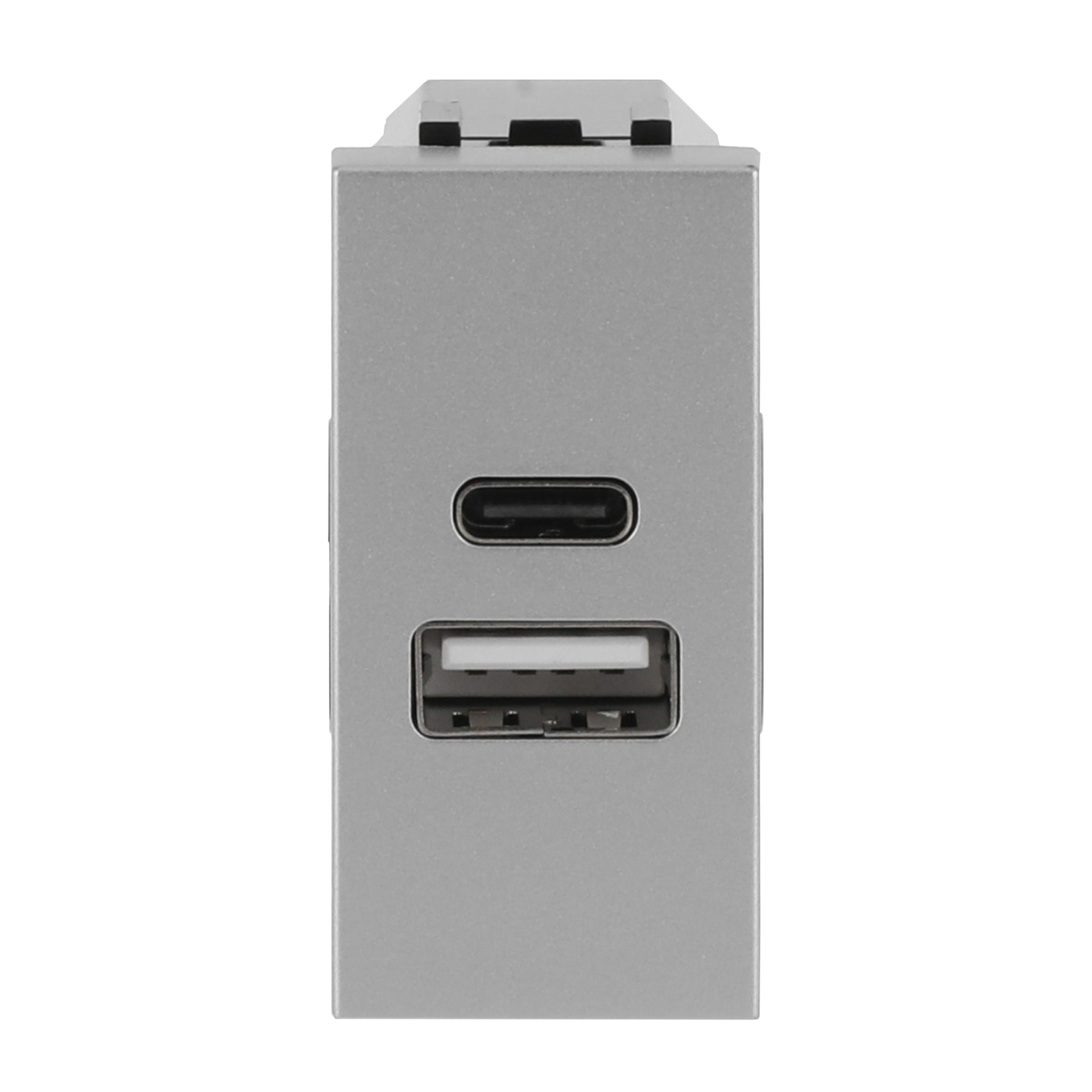 Caricatore USB Breakout cable with USB A/C Argento - Zenit