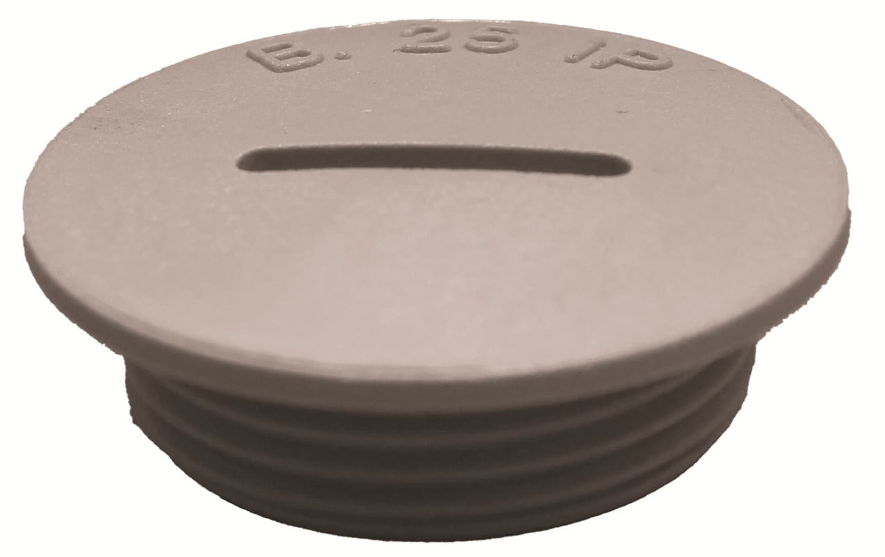PLUG RND PA6GF M16 GR