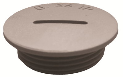 PLUG RND PA6GF M63 GR