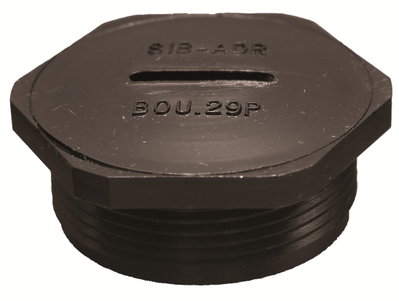 PLUG 6P PC PG16 BL
