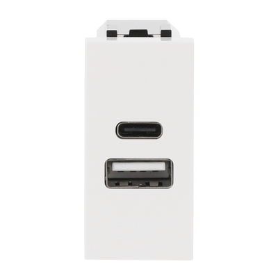 Caricatore USB Breakout cable with USB A/C Bianco - Zenit