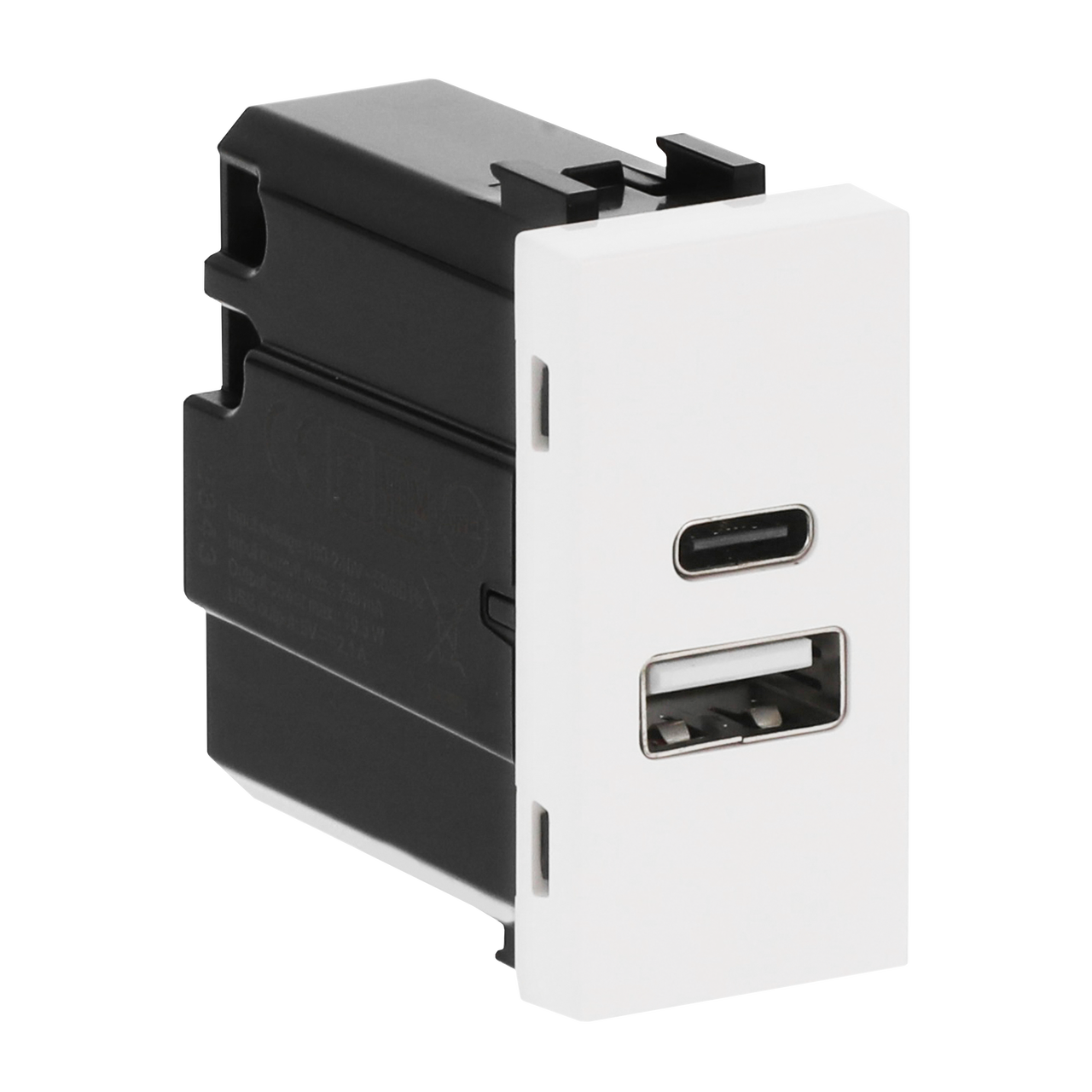 Caricatore USB Breakout cable with USB A/C Bianco - Zenit – Immagine 2 di 3
