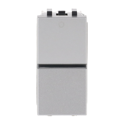 Interruttore bipolare 2-pole switch with LED exchangeable Argento - Zenit