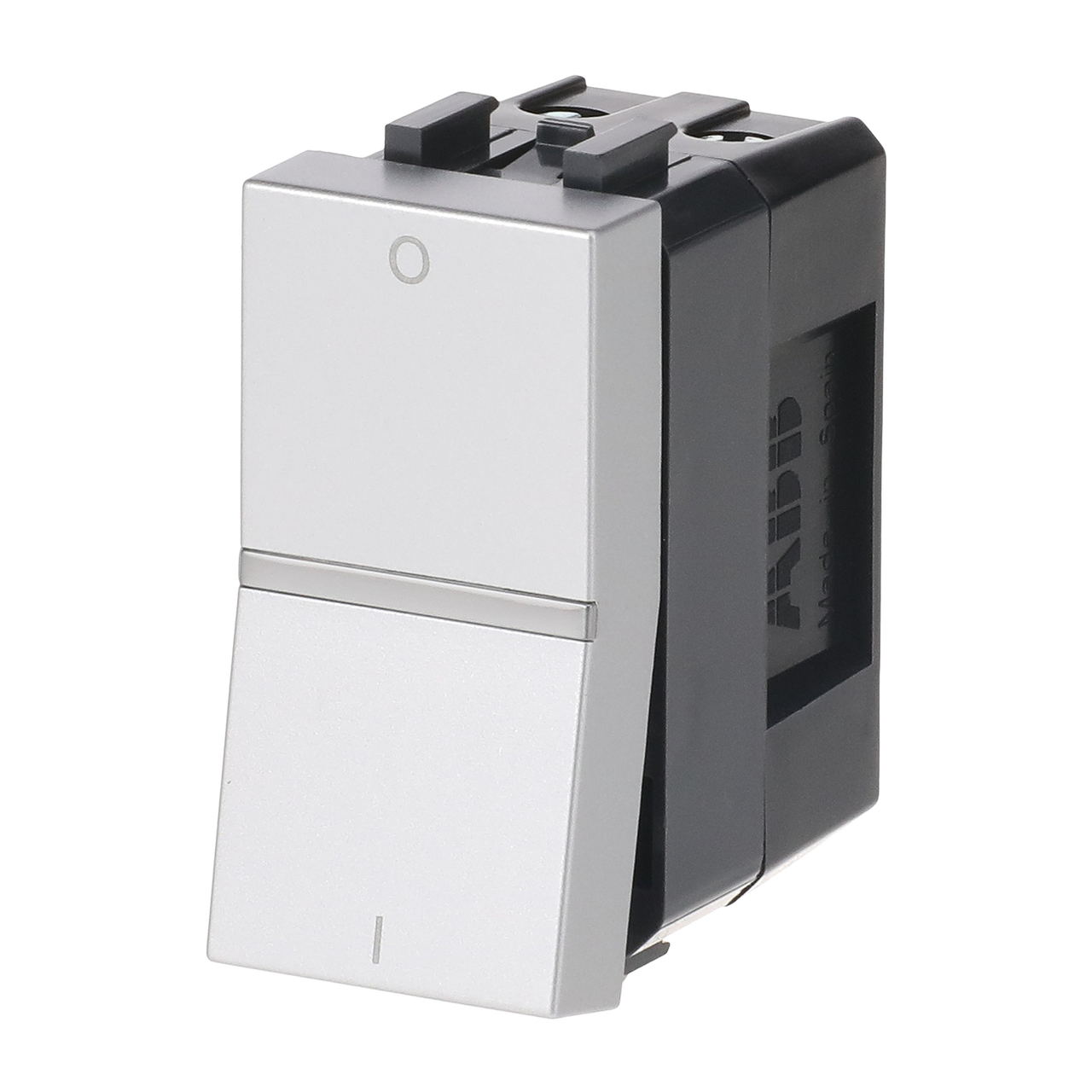 Interruttore bipolare 2-pole switch with LED exchangeable Argento - Zenit – Immagine 3 di 3