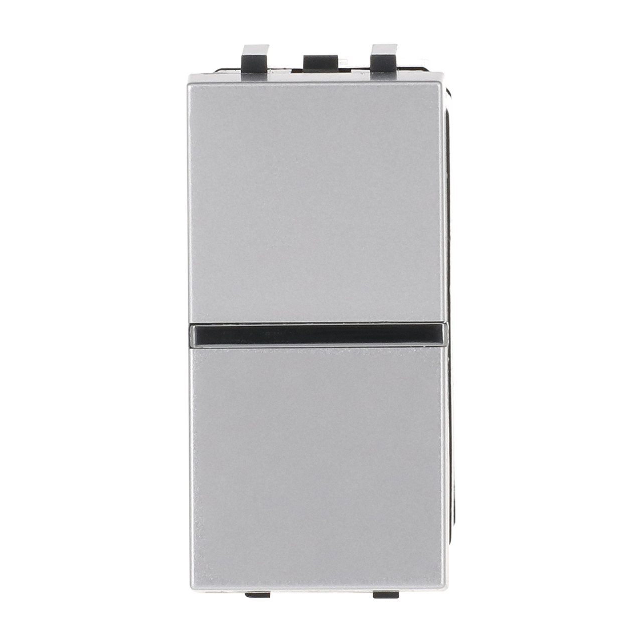 Pulsante Without imprint Single push button 1P 1NO 0NC 1CO Argento - Zenit – Immagine 2 di 4