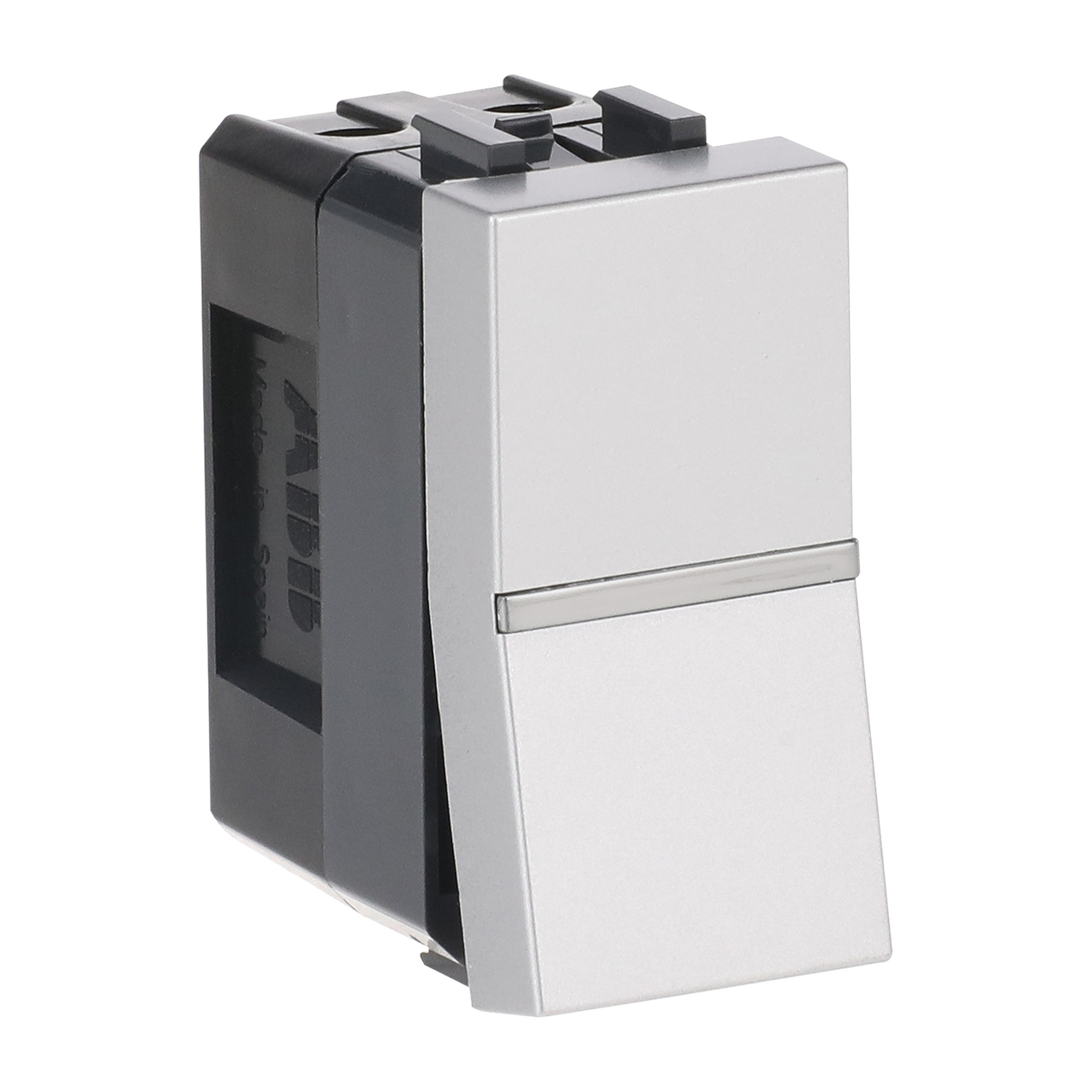 Pulsante Without imprint Single push button 1P 1NO 0NC 1CO Argento - Zenit – Immagine 3 di 4