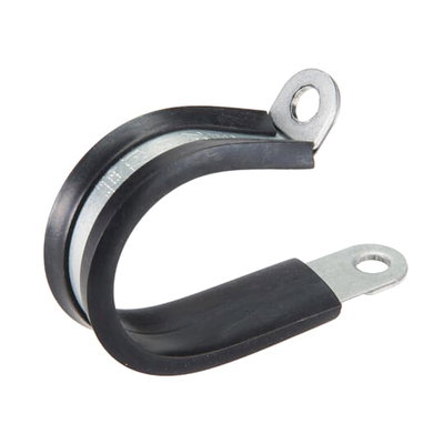 PIPE CLAMP GALV STL/EPDM NW48 BLK