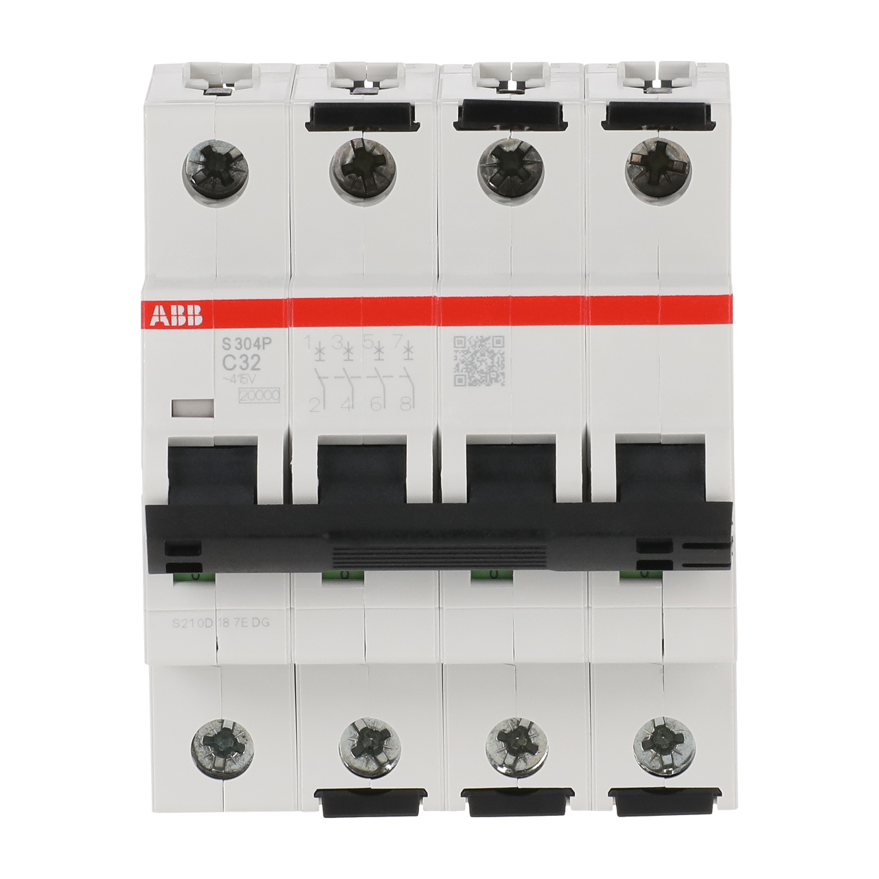 Miniature Circuit Breaker - S300P - 4P - 32 A - C - (AC) 20 kA