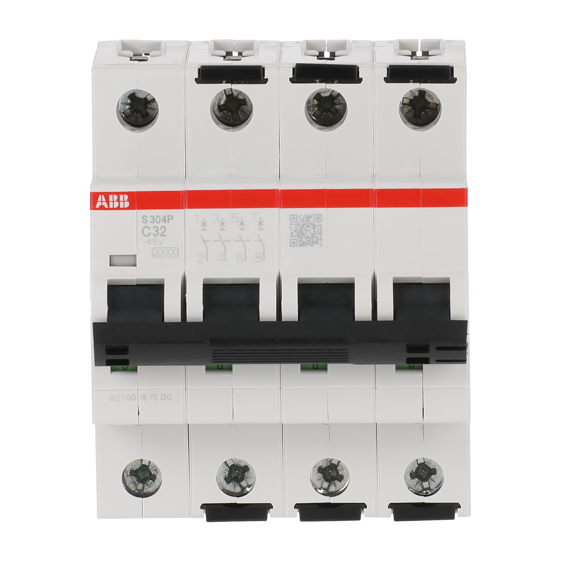 Miniature Circuit Breaker - S300P - 4P - 32 A - C - (AC) 20 kA