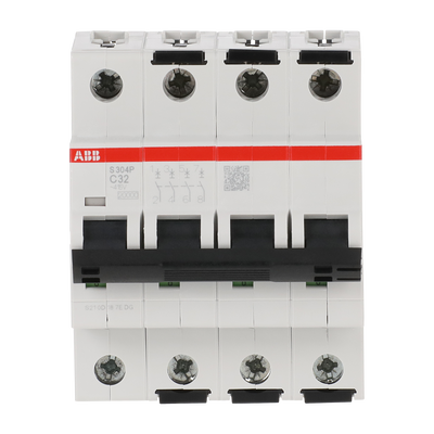 Miniature Circuit Breaker - S300P - 4P - 32 A - C - (AC) 20 kA