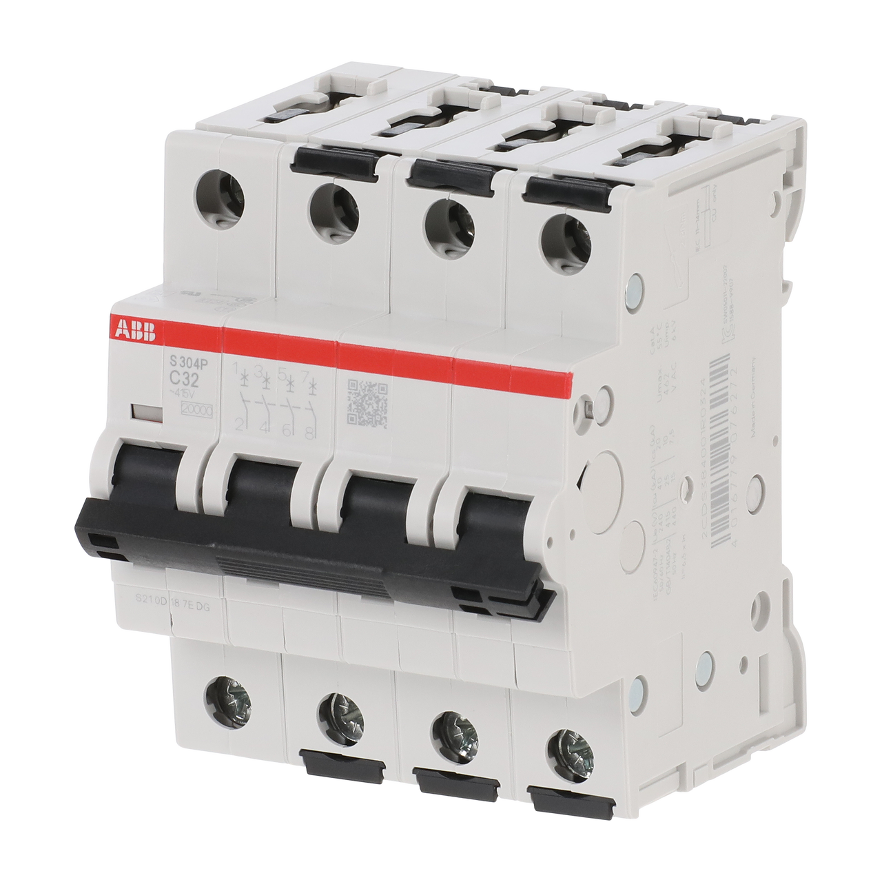 Miniature Circuit Breaker - S300P - 4P - 32 A - C - (AC) 20 kA – Immagine 3 di 3