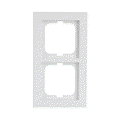 Cover frame 2-gang studio white - Busch-axcent