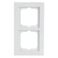 Cover frame 2-gang studio white - Busch-axcent