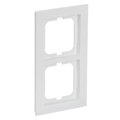 Cover frame 2-gang studio white - Busch-axcent