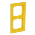 Cover frame 2-gang yellow - Busch-axcent