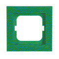 Cover frame 1-gang green - Busch-axcent