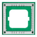 Cover frame 1-gang green - Busch-axcent