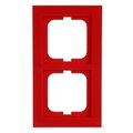 Cover frame 2-gang red - Busch-axcent