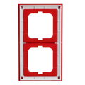 Cover frame 2-gang red - Busch-axcent