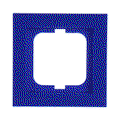 Cover frame 1-gang blue - Busch-axcent