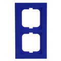 Cover frame 2-gang blue - Busch-axcent