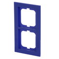 Cover frame 2-gang blue - Busch-axcent
