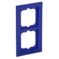 Cover frame 2-gang blue - Busch-axcent