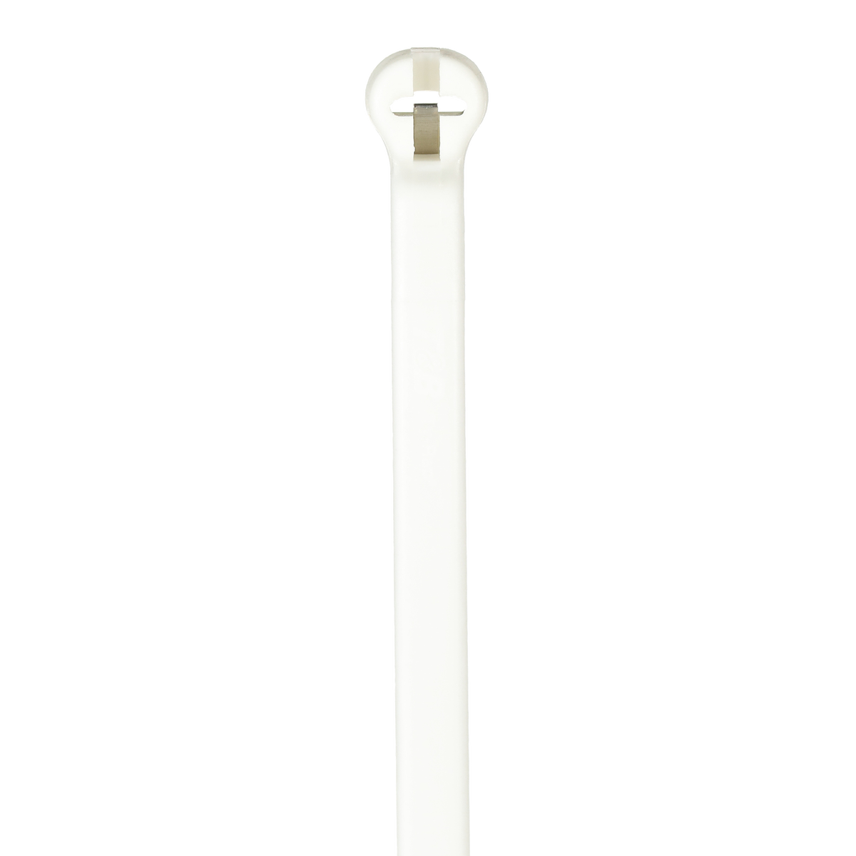 CABLE TIE 18LB 8IN WHI NYL FLM RTD