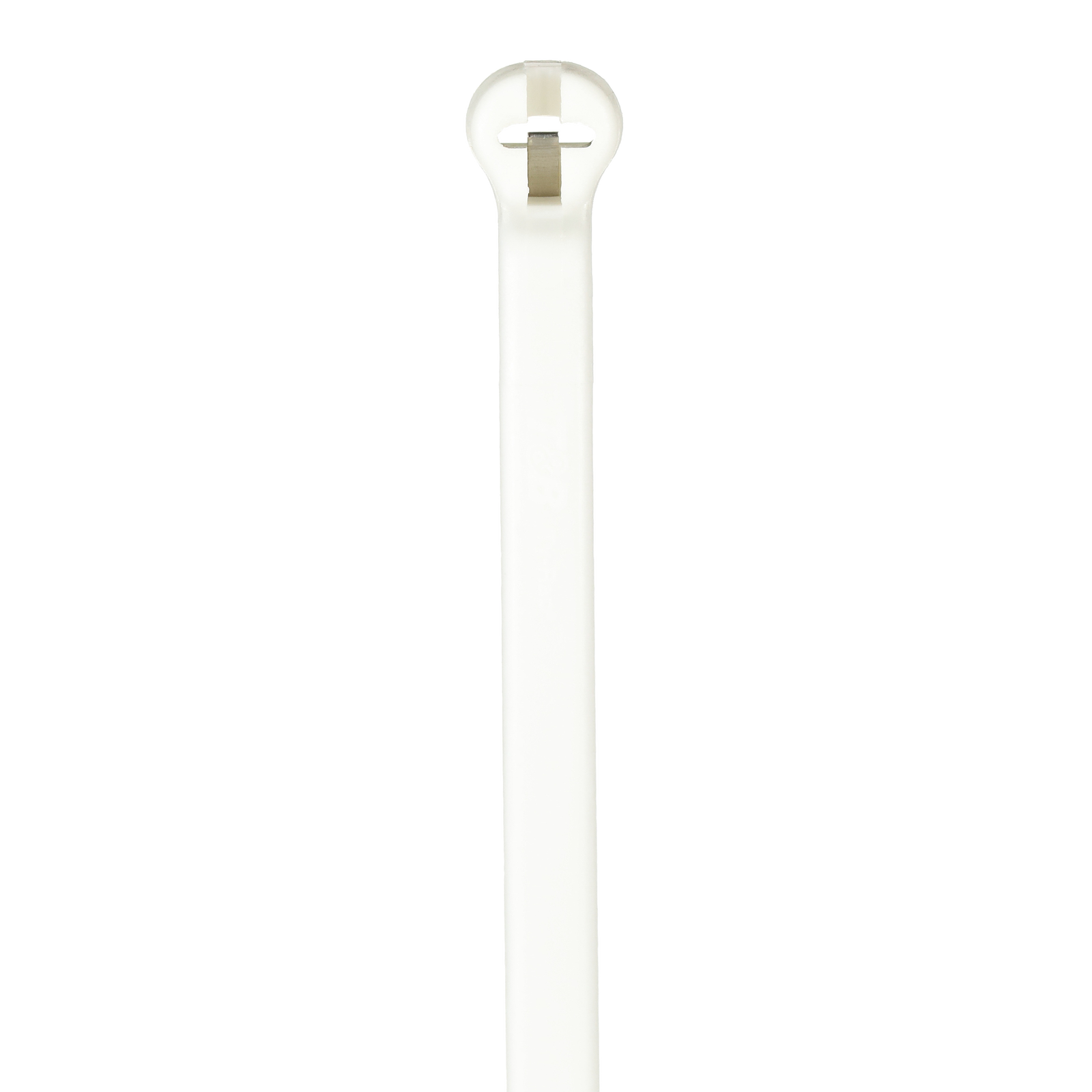 CABLE TIE 18LB 8IN WHI NYL FLM RTD
