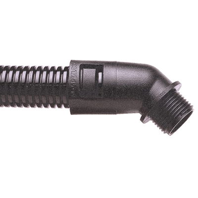 45D PA66 FITTING M25 28MM-BL