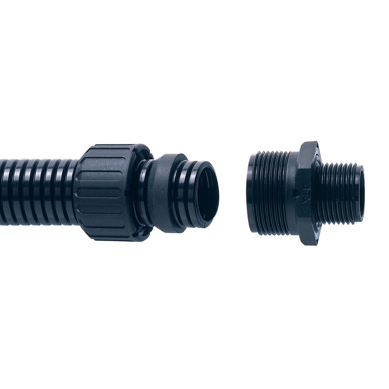 90D PA66 FITTING M25 28MM-BL