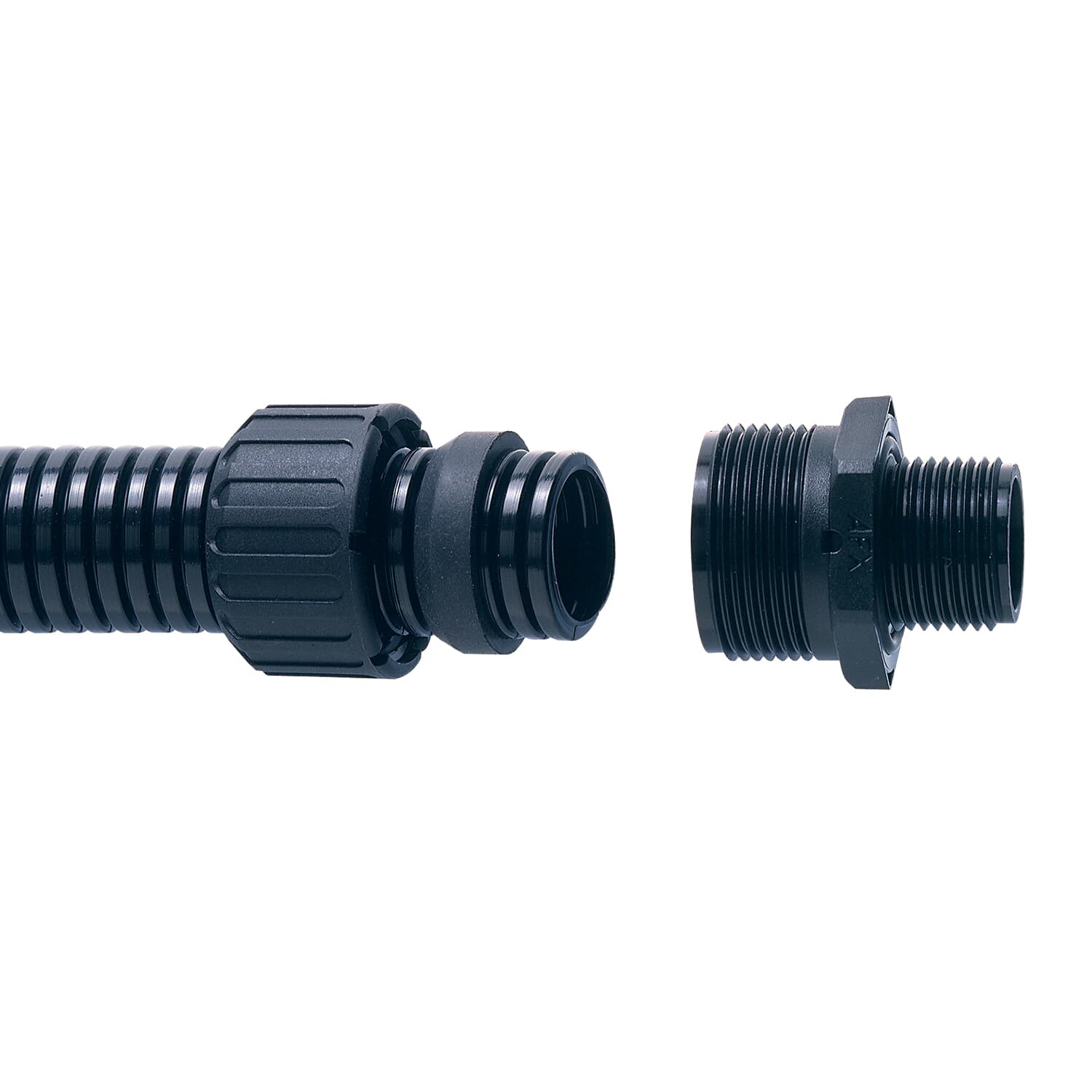 90D PA66 FITTING M25 28MM-BL
